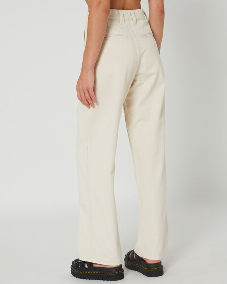 UNBLEACHED WOMENS CLOTHING THRILLS PANTS - WTA23-455UAUNB