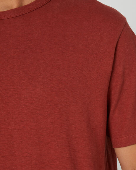 BURNT HENNA MENS CLOTHING THRILLS BASIC TEES - TS22-100HBHEN