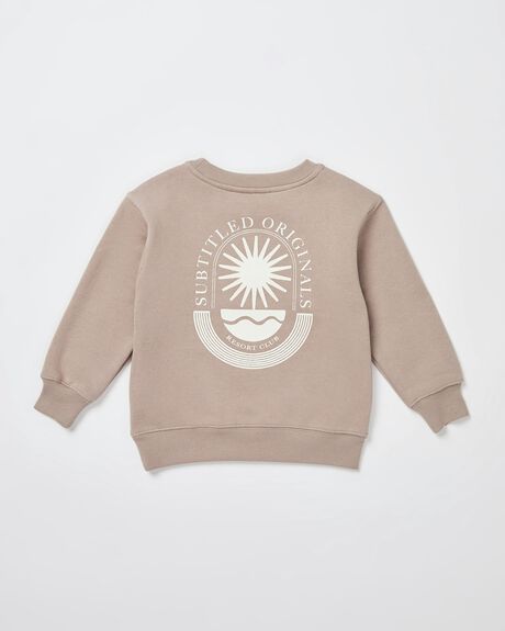 TAUPE KIDS GIRLS SUBTITLED JUMPERS + HOODIES - 1000104823-BEI-2-3