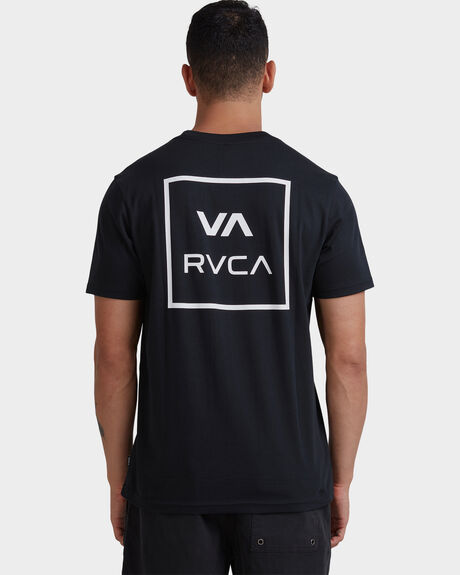 BLACK MENS CLOTHING RVCA T-SHIRTS + SINGLETS - UVYZT00175-BLK
