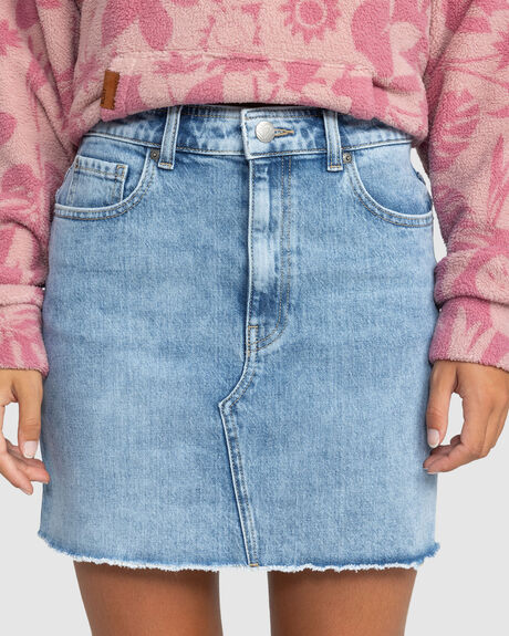 BEAU BLUE WOMENS CLOTHING ROXY SKIRTS - ERJDK03033-BSBW