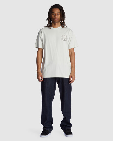 Dc Shoes Fine Goods Mens Ss Tee - Lily White | SurfStitch