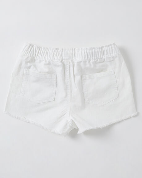 WASHED WHITE KIDS YOUTH GIRLS SWELL SHORTS + SKIRTS - S6222231WASW