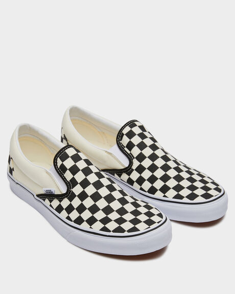 BLACK/WHITE CHECKER MENS FOOTWEAR VANS SNEAKERS - VN-0EYEBWW 