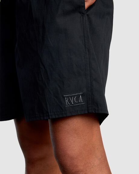 BLACK MENS CLOTHING RVCA SHORTS - AVYWS00261-BLK