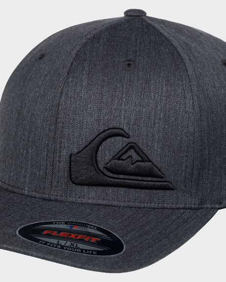 CHARCOAL HEATHER MENS ACCESSORIES QUIKSILVER HEADWEAR - AQYHA04692-KTAH