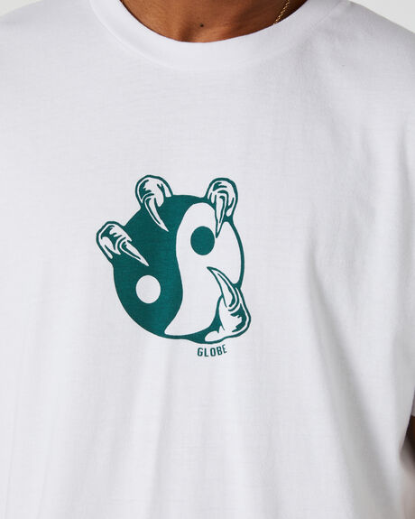 WHITE MENS CLOTHING GLOBE GRAPHIC TEES - GB02330001WHITE