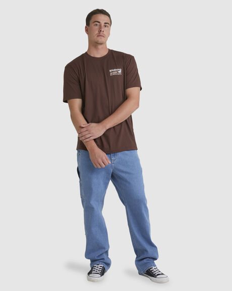 CACAO MENS CLOTHING BILLABONG GRAPHIC TEES - UBYZT00385-CAO