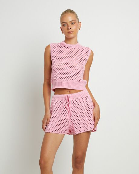 PINK WOMENS CLOTHING FLEUR BY BLANCA STUDIO TOPS - GPW0000948-PNK