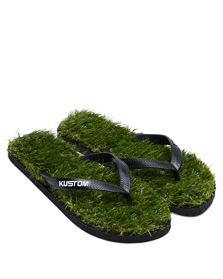 GRASS GREEN MENS FOOTWEAR KUSTOM THONGS - 4946208AGRN