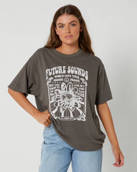 CHARCOAL WOMENS CLOTHING ALL ABOUT EVE TEES - 6416060CHAR