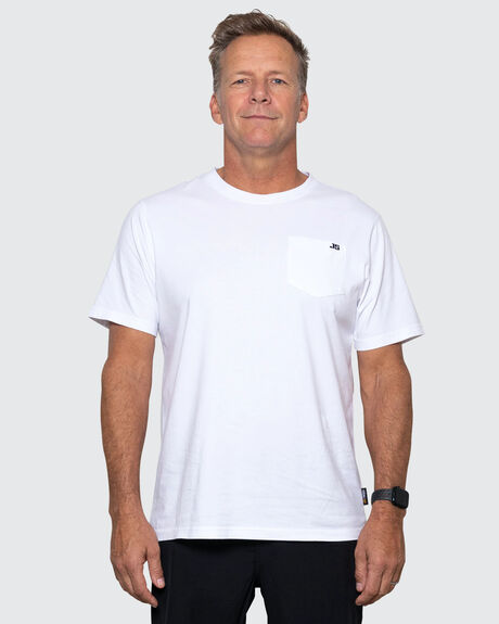 WHITE MENS CLOTHING JS INDUSTRIES BASIC TEES - JSCPT2