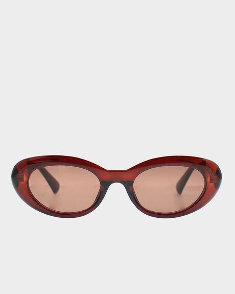 CHOCOLATE WOMENS ACCESSORIES REALITY EYEWEAR SUNGLASSES - REA-SIR-BRN