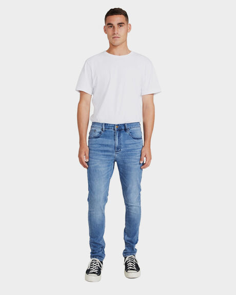 MID BLUE MENS CLOTHING INSIGHT JEANS - 1000090407MBLU