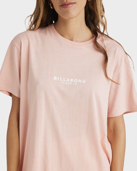 DUSTY PEACH WOMENS CLOTHING BILLABONG T-SHIRTS + SINGLETS - UBJZT00418-MFN0