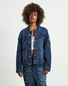 True Religion Oversized Jimmy Denim Jacket Denim SurfStitch