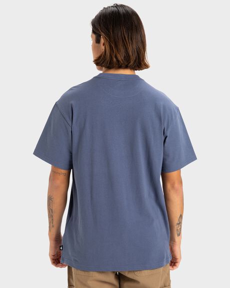 VINTAGE INDIGO MENS CLOTHING QUIKSILVER T-SHIRTS + SINGLETS - UQYZT05511-BYL0