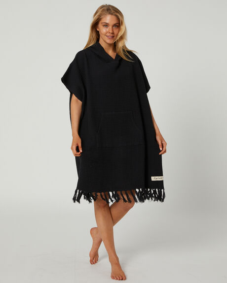 WASHED BLACK WOMENS ACCESSORIES RIP CURL TOWELS - GTWEA18264