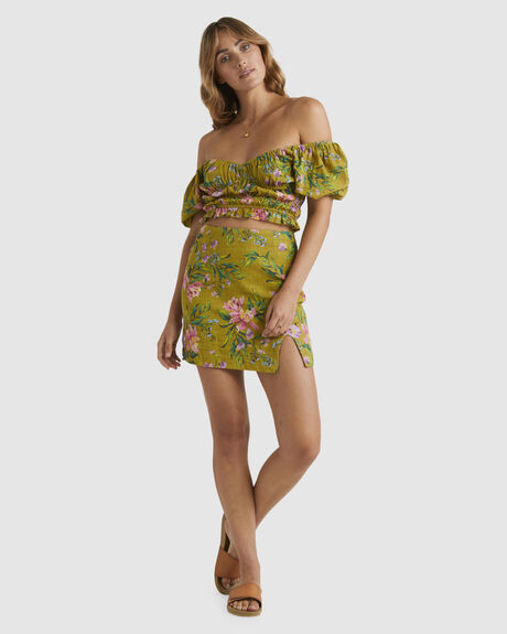 OLIVE WOMENS CLOTHING BILLABONG TOPS - UBJWT00196-GLW0