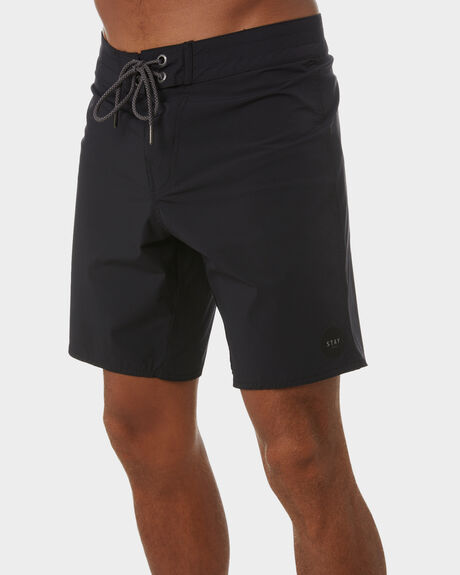 BLACK MENS CLOTHING STAY BOARDSHORTS - SBO-19106BLK