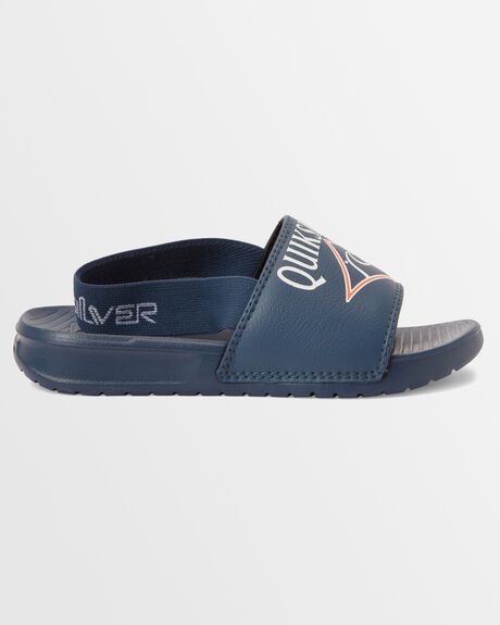 BLUE 5 KIDS BOYS QUIKSILVER SLIDES + THONGS - AQBL100543-BYJ5