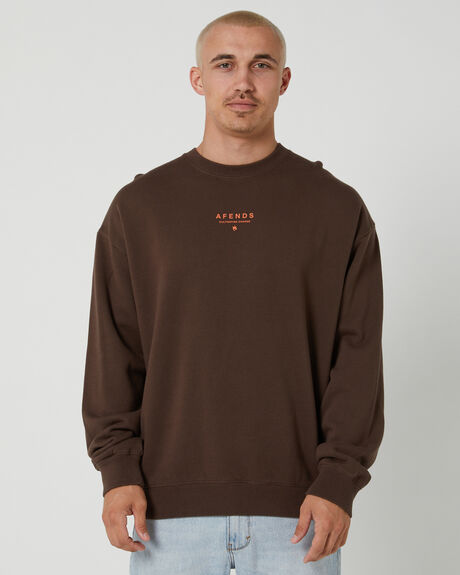 COFFEE MENS CLOTHING AFENDS JUMPERS - M241505-COF
