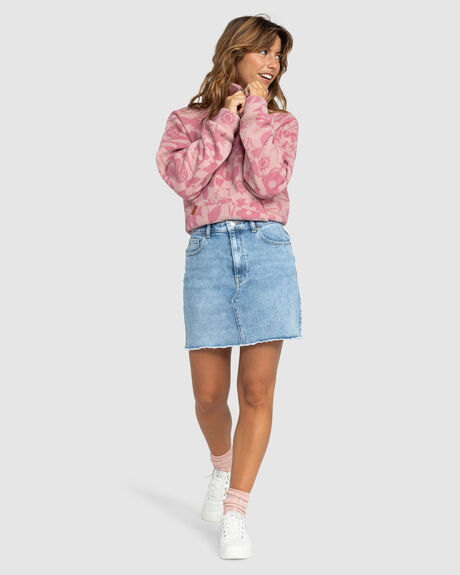 BEAU BLUE WOMENS CLOTHING ROXY SKIRTS - ERJDK03033-BSBW