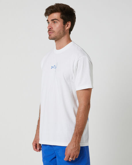 WHITE MENS CLOTHING HUF T-SHIRTS + SINGLETS - TS02247-WHITE