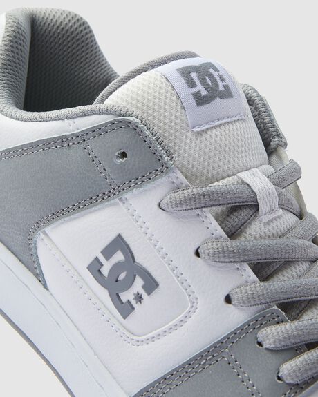 WHITE GREY MENS FOOTWEAR DC SHOES SNEAKERS - ADYS100765-WGY