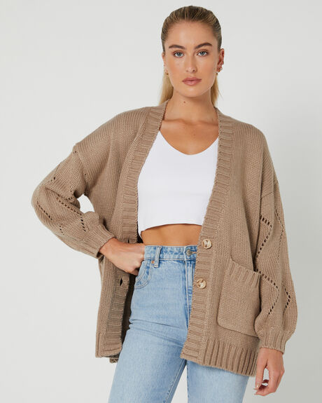 LATTE WOMENS CLOTHING RUSTY KNITS + CARDIGANS - CKL0433-LAT