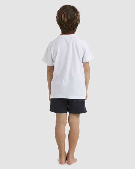 WHITE KIDS BOYS QUIKSILVER T-SHIRTS + SINGLETS - UQKZT03361-WBB0