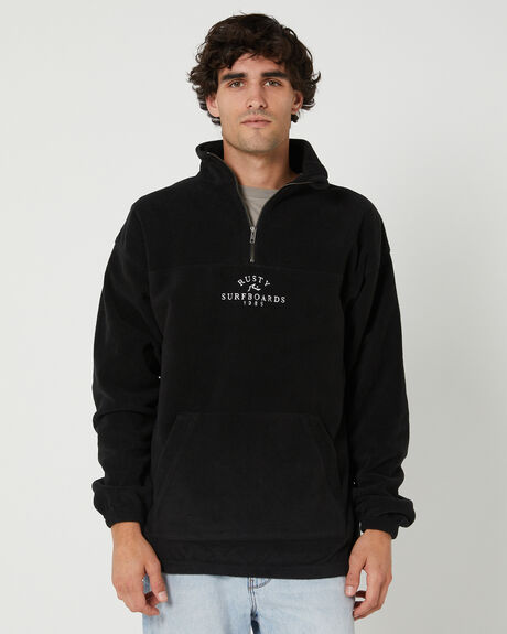 BLACK MENS CLOTHING RUSTY JUMPERS - FTM0883BLK