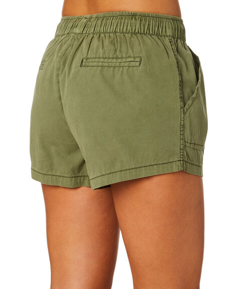athletic fit khaki shorts