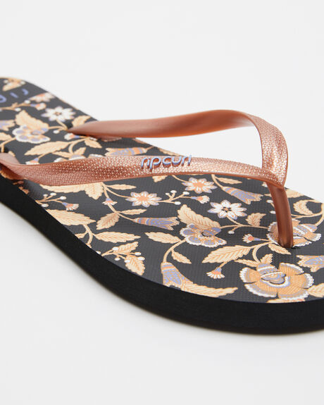BLACK WOMENS FOOTWEAR RIP CURL THONGS - 15KWOT0090