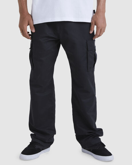 BLACK MENS CLOTHING QUIKSILVER PANTS - UQMNP03005-KVJ0