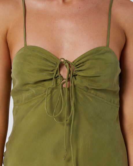 OLIVE WOMENS CLOTHING TIGERLILY DRESSES - T633433OLV