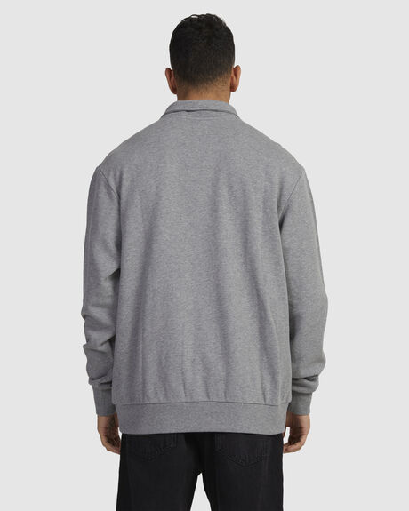 GREY MARLE MENS CLOTHING RVCA JUMPERS - UVYFT00162-SJSH