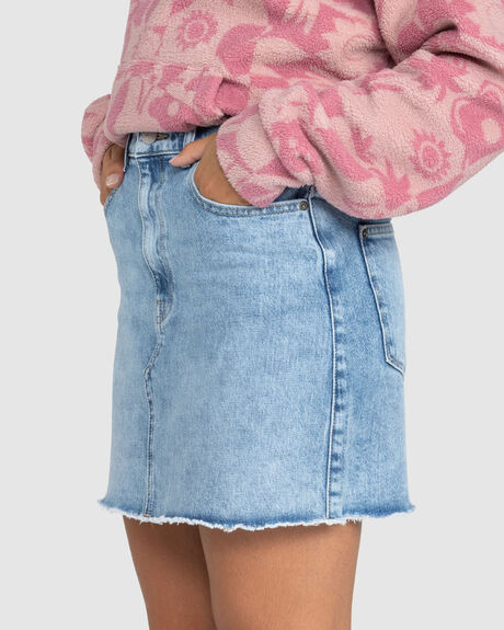 BEAU BLUE WOMENS CLOTHING ROXY SKIRTS - ERJDK03033-BSBW