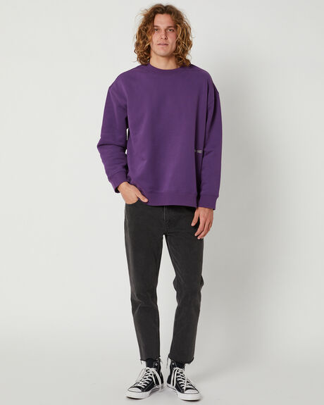 PURPLE MENS CLOTHING NO NEWS JUMPERS - NNMS23204PUR