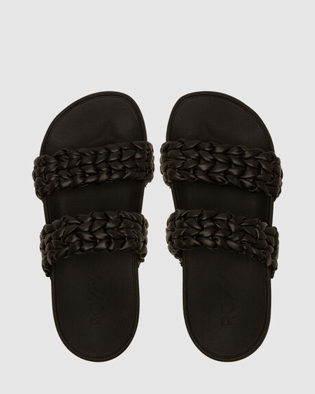 BLACK WOMENS FOOTWEAR ROXY SANDALS - ARJL101172-BLK