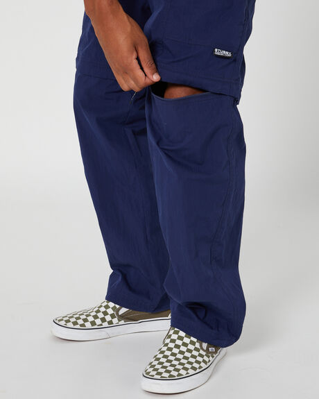 NAVY MENS CLOTHING STUSSY PANTS - ST036603NAVY