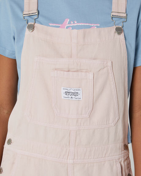PIGMENT WASHED PINK WOMENS CLOTHING STUSSY PLAYSUITS + OVERALLS - ST123604-WSHPNK