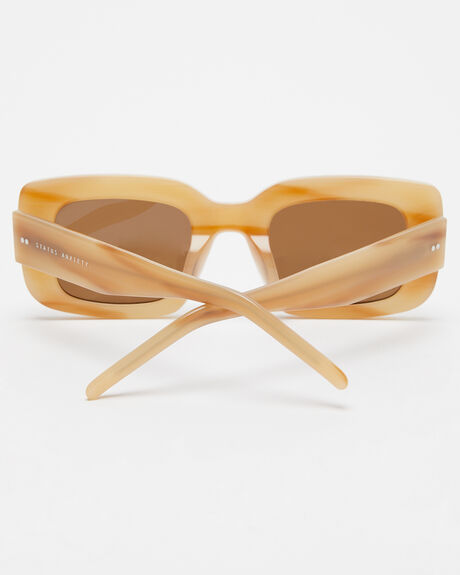 BLONDE WOMENS ACCESSORIES STATUS ANXIETY SUNGLASSES - SA9913