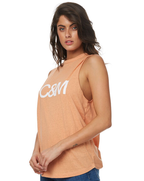 PEACH WOMENS CLOTHING CAMILLA AND MARC SINGLETS - MCMT6515PEA