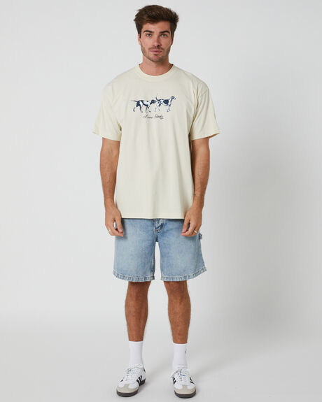 BONE MENS CLOTHING HUF T-SHIRTS + SINGLETS - TS02090-BONE