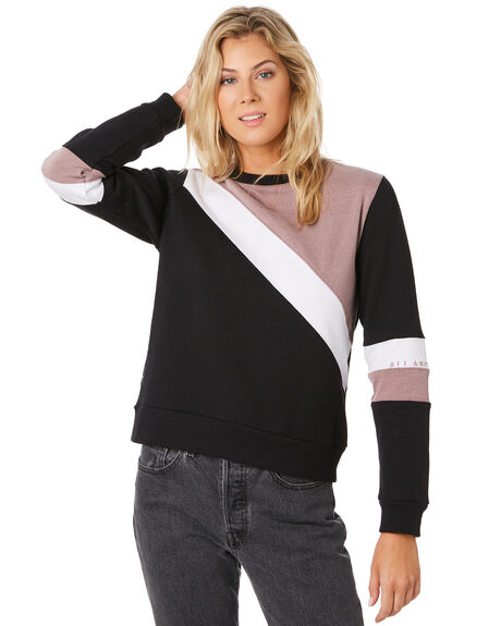 BLACK DUSTY PINK WOMENS CLOTHING ALL ABOUT EVE JUMPERS - 6436028BLK