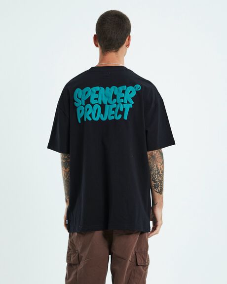 BLACK MENS CLOTHING SPENCER PROJECT GRAPHIC TEES - 52429300026