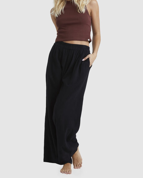 BLACK WOMENS CLOTHING BILLABONG PANTS - UBJNP00116-BLK