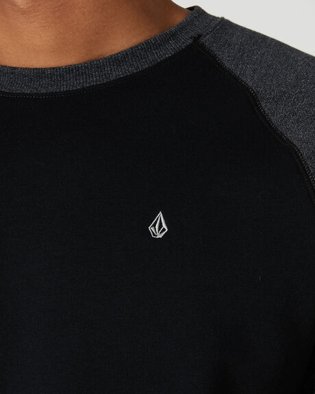 BLACK MENS CLOTHING VOLCOM JUMPERS - A4632215BLK