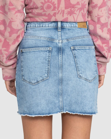 BEAU BLUE WOMENS CLOTHING ROXY SKIRTS - ERJDK03033-BSBW